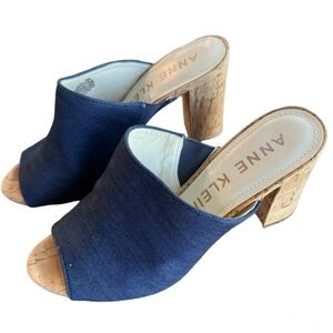 ANNE KLEIN “Tillie” Peep Toe Mule Size 9.5